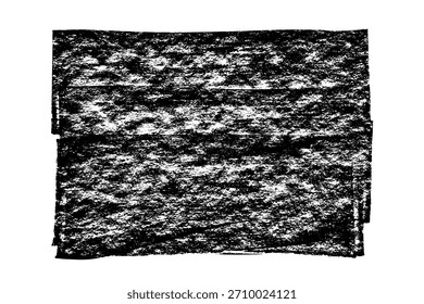 Fondo de Anuncio de compras de venta de Black Friday. Textura de rodillo negro aislado sobre fondo blanco. Linograbado de tinta. Textura de carbón artística dibujada a mano. Pincelada Grunge. Ilustración vectorial, EPS 10.