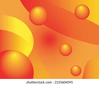 Abstract texture background with orange round ball