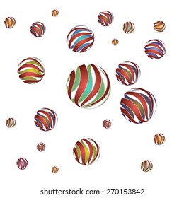 abstract texture texture of the balls red