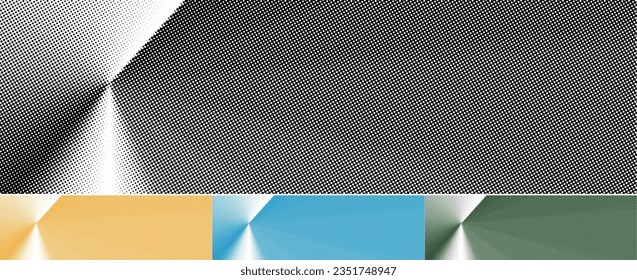 Abstract texture of black halftone dots on a white background, designed with available space for text. Perfect for enhancing social media creative covers, headers, and web banners.