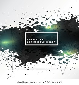 abstract texture of black ink splatter