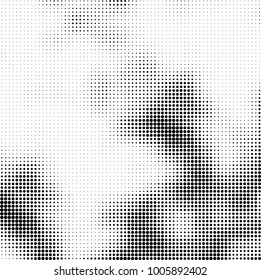 Abstract texture black and white halftone