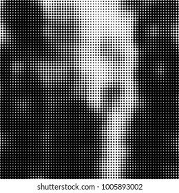 Abstract texture black and white halftone