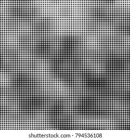 Abstract texture black and white halftone