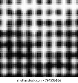 Abstract texture black and white halftone