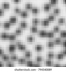 Abstract texture black and white halftone