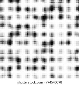 Abstract texture black and white halftone