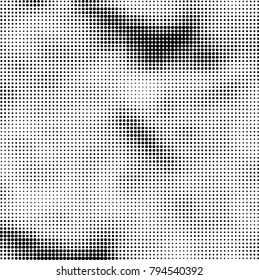 Abstract texture black and white halftone