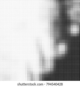 Abstract texture black and white halftone