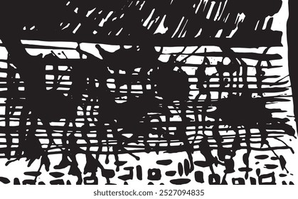 Abstrakte Textur Fleck Punkte Muster schwarz-weiß handgezeichnete ClipArt Design Hintergrund gotische Tinte Flecken Punkte Punkt Skizze Illustration monochrome Graustufen flache grafische Druck Smudges Textur	