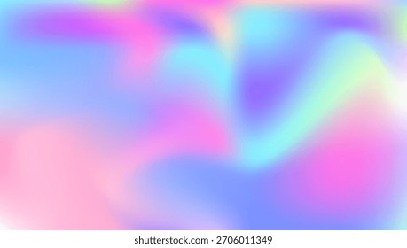 Textura Abstractas. Difuminar la Plantilla geométrica. Fondo holográfico. Lámina de moda. Gradiente retro púrpura. Formas de neón. Luz Kawaii. Gradiente de holograma. Textura Abstractas rosa