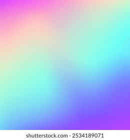 Abstract Texture. Blur Surface. Holographic Gradient. Metal Futuristic Template. Kawaii Paper. Chrome Card. Pink Neon Background. Pearlescent Background. Blue Abstract Texture