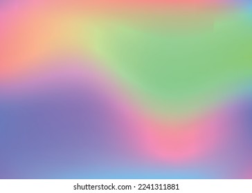 Abstract Texture. Blur Vector. Hologram Gradient. Purple Retro Gradient. Metal Futuristic Illustration. Iridescent Background. Liquid Foil. Trendy Fluid. Violet Abstract Texture