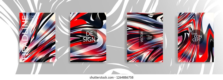The abstract texture of brightly colored liquid paint. vector cover book with marble color on eps 10
