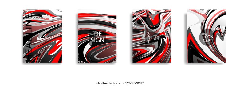 The abstract texture of brightly colored liquid paint. vector cover book with marble color on eps 10