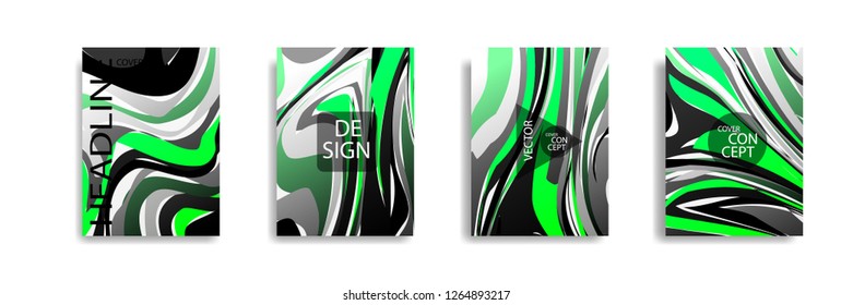 The abstract texture of brightly colored liquid paint. vector cover book with marble color on eps 10