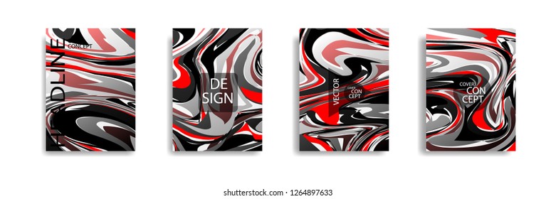 The abstract texture of brightly colored liquid paint. vector cover book with marble color on eps 10