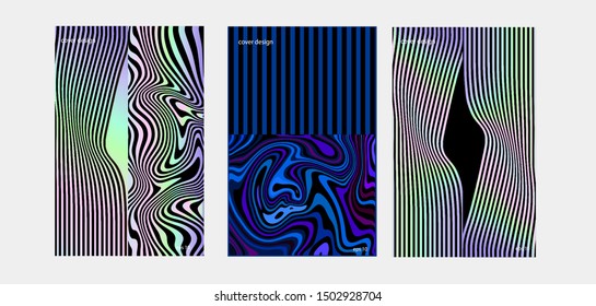 The abstract texture of brightly colored liquid paint. Vector cover design eps 10