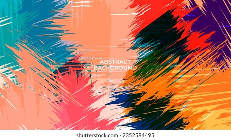 ABSTRACT TEXTURE BRUSH GRUNGE BACKGROUND MULTICOLOR VECTOR DESIGN TEMPLATE FOR WALLPAPER, COVER DESIGN, HOMEPAGE DESIGN