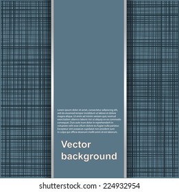Abstract texture of canvas linen fabric background. Vector illustration.