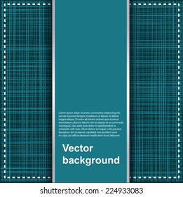 Abstract texture of canvas linen fabric background. Vector illustration.