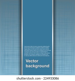 Abstract texture of canvas linen fabric background. Vector illustration.