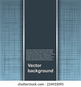 Abstract texture of canvas linen fabric background. Vector illustration.