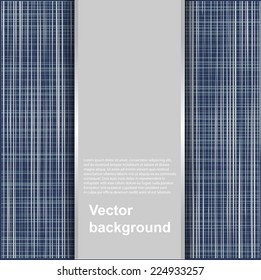 Abstract texture of canvas linen fabric background. Vector illustration.
