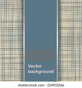 Abstract texture of canvas linen fabric background. Vector illustration.