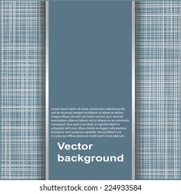 Abstract texture of canvas linen fabric background. Vector illustration.