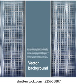 Abstract texture of canvas linen fabric background. Vector illustration.