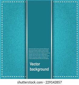 Abstract texture of canvas linen fabric background. Vector illustration.