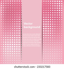 Abstract texture card. Halftone dots background. Vector illustration. Template design.