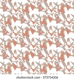 Abstract texture of chaotic shapes on a white background.
