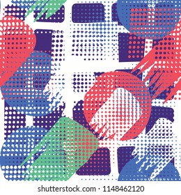 Abstract texture. Color disorder. Background of an uneven grating.