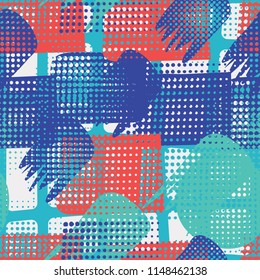 Abstract texture. Color disorder. Background of an uneven grating.