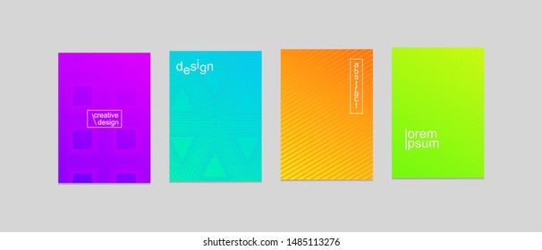 Abstract texture, color gradient pattern background. Vector geometric line wave, modern trend simple minimal geometric pattern background design