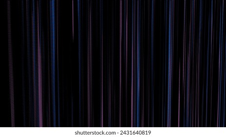 Textura abstracta con círculos de colores. Fondo de matriz. Puntos de movimiento en el ciberespacio. Ilustración de semitonos. Tecnología de fondo con algoritmos de datos. Patrón de partículas de seguridad pirateadas.