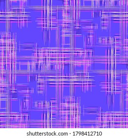 Abstract Texture with Crossing Stripes. Seamless Stripes. Modern Pattern with Colorful Lines. Seamless Tartan Pattern. Ethnic Print Imitation of Grass Mat.