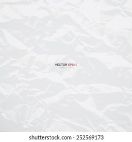 Abstract texture of crumpled paper background. Vector illustration.