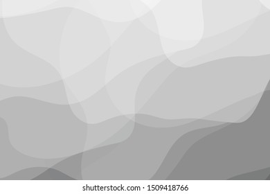 Abstract texture curve White and gray color technology modern futuristic background, vector illustration