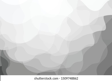 Abstract texture curve White and gray color technology modern futuristic background, vector illustration