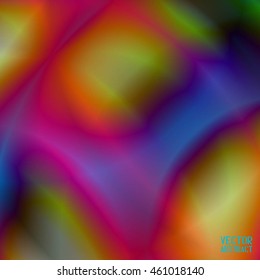 Abstract Texture Curved Pattern with Colorful Segments. Color Lines and Rainbow Waves. Vector Illustration