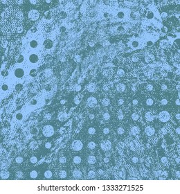 Abstract texture of dark turquoise paint. Vector background of paint strokes with a dry brush. Vintage grunge style pattern