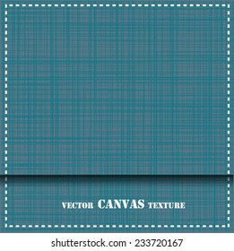 Abstract texture of denim linen canvas fabric background. Vector illustration.