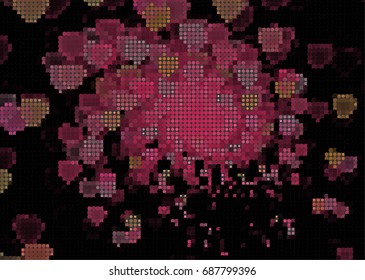 Abstract Texture Dotted Pink Background. Vector Modern Futuristic Texture for Labels, Posters, Interior Design, Stickers, Business Cards. Minimal Covers Design Dot, Circles. Abstract Texture. 