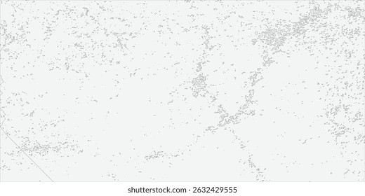 Textura Abstractas de polvo, daño viejo, arañazos sucios granulados y polvorientos sobre fondo blanco, superposición de texturas de Vector.
