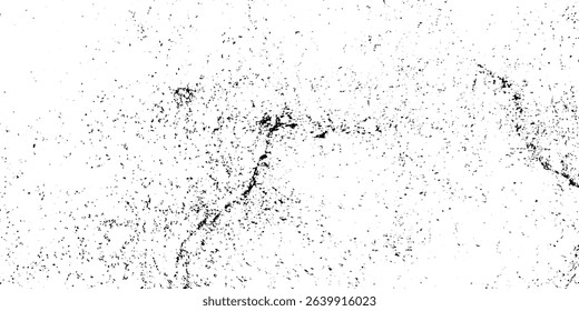 Abstract Texture of Dust, Old Damage, Dirty Grainy and Dusty Scratches on White Background, Overlay Vector Textures.