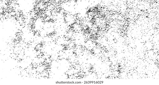 Abstract Texture of Dust, Old Damage, Dirty Grainy and Dusty Scratches on White Background, Overlay Vector Textures.
