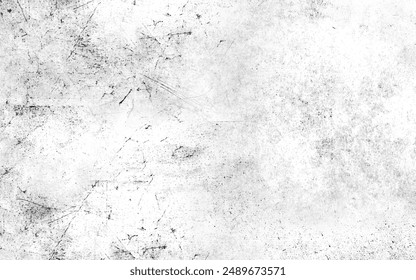 Partícula de polvo de textura Abstractas y grano de polvo sobre fondo blanco. Uso de superposición de tierra o efecto de pantalla para la Ilustración vectorial de textura grunge y vintage en la textura del piso de cemento, textura de hormigón